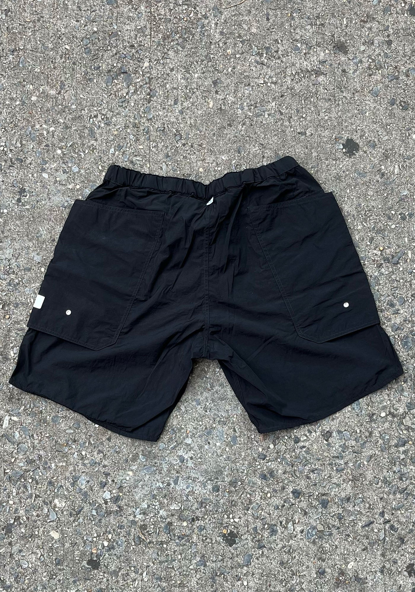 Black Gardener Pocket Boardshort Cinch Waist