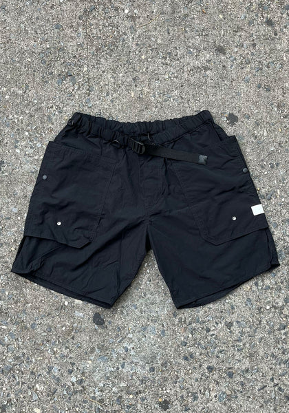 Black Gardener Pocket Boardshort Cinch Waist