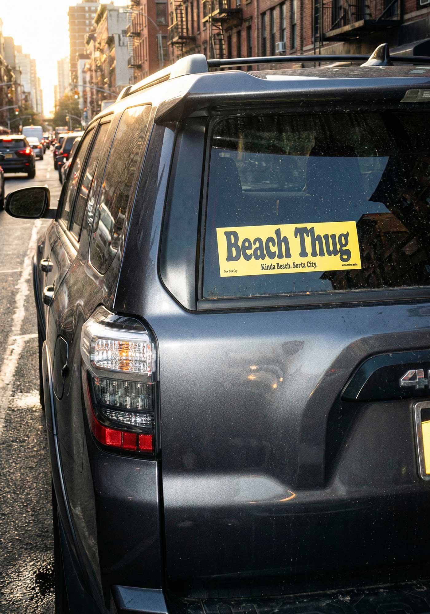 Beach Thug Bumper Sticker