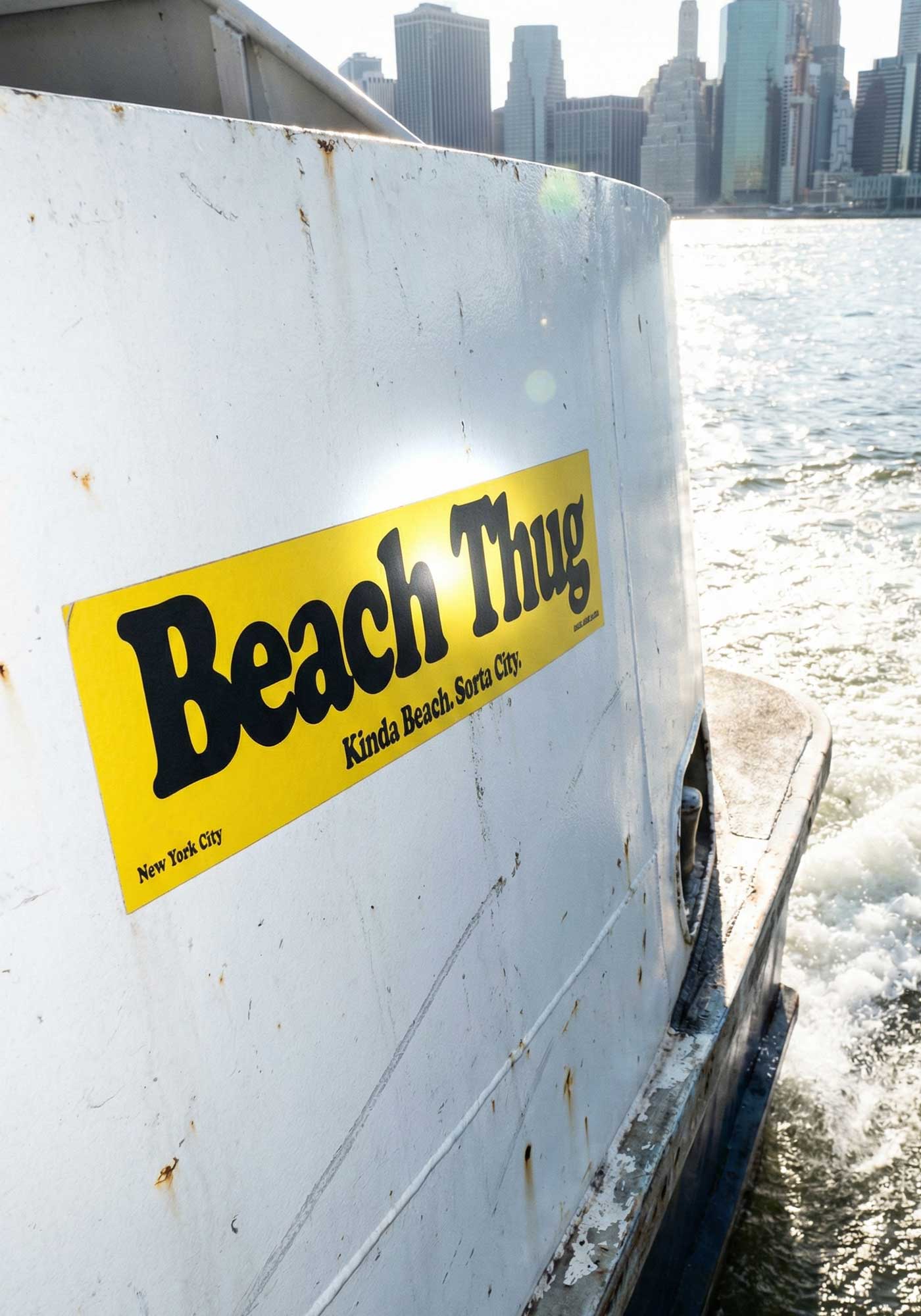 Beach Thug Bumper Sticker