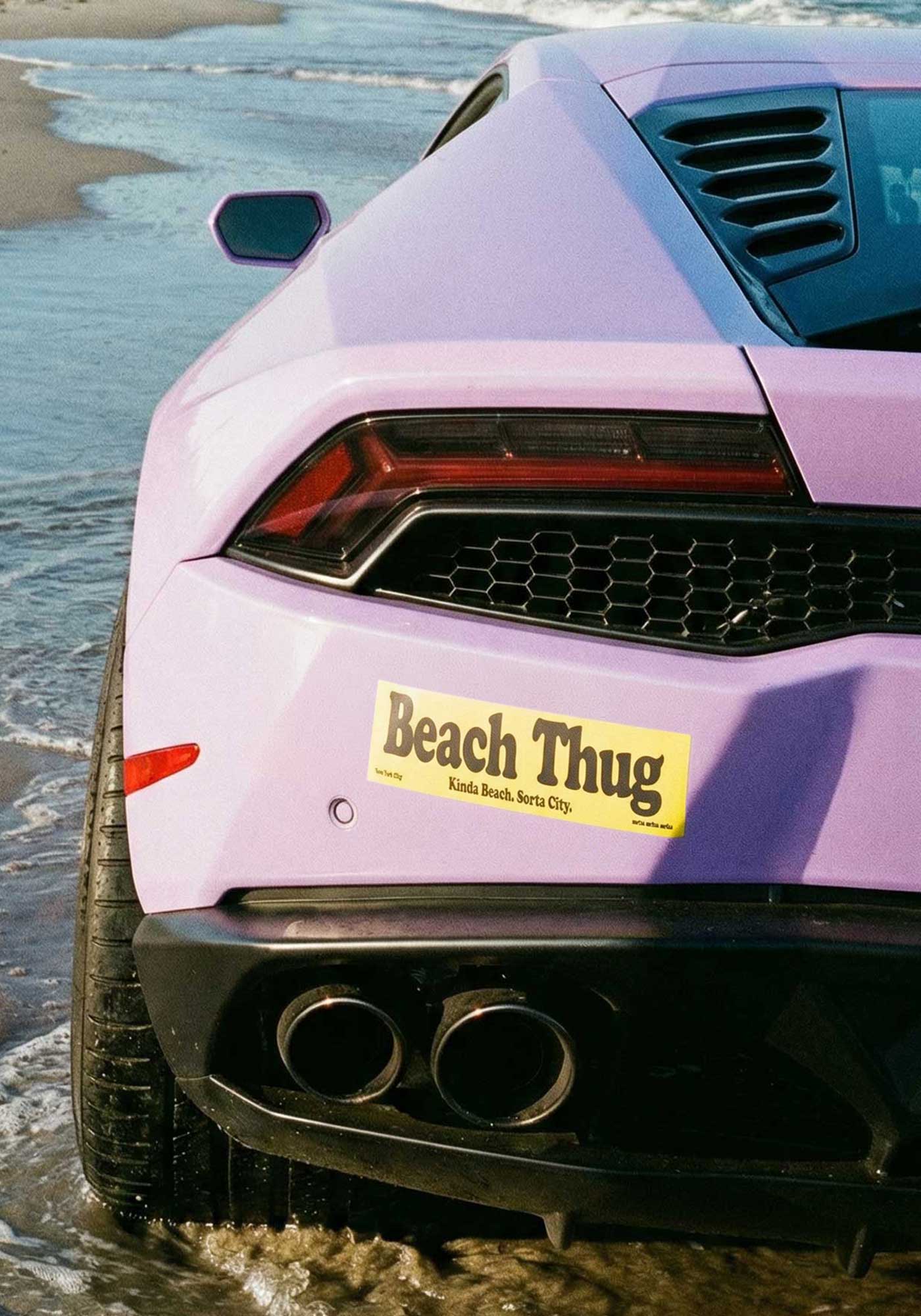 Beach Thug Bumper Sticker